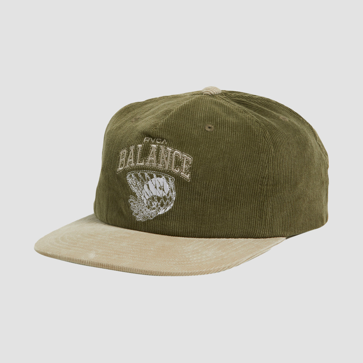 RVCA Hoops Strapback Cap Hunter Green