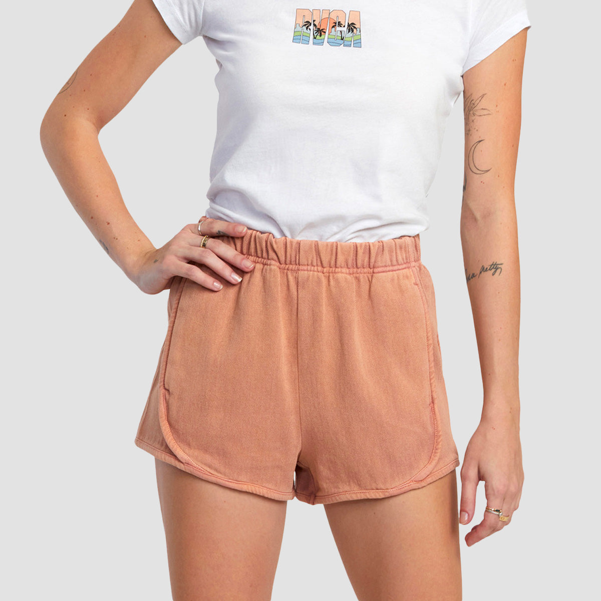 RVCA Roller Elasticated Shorts Cork - Womens