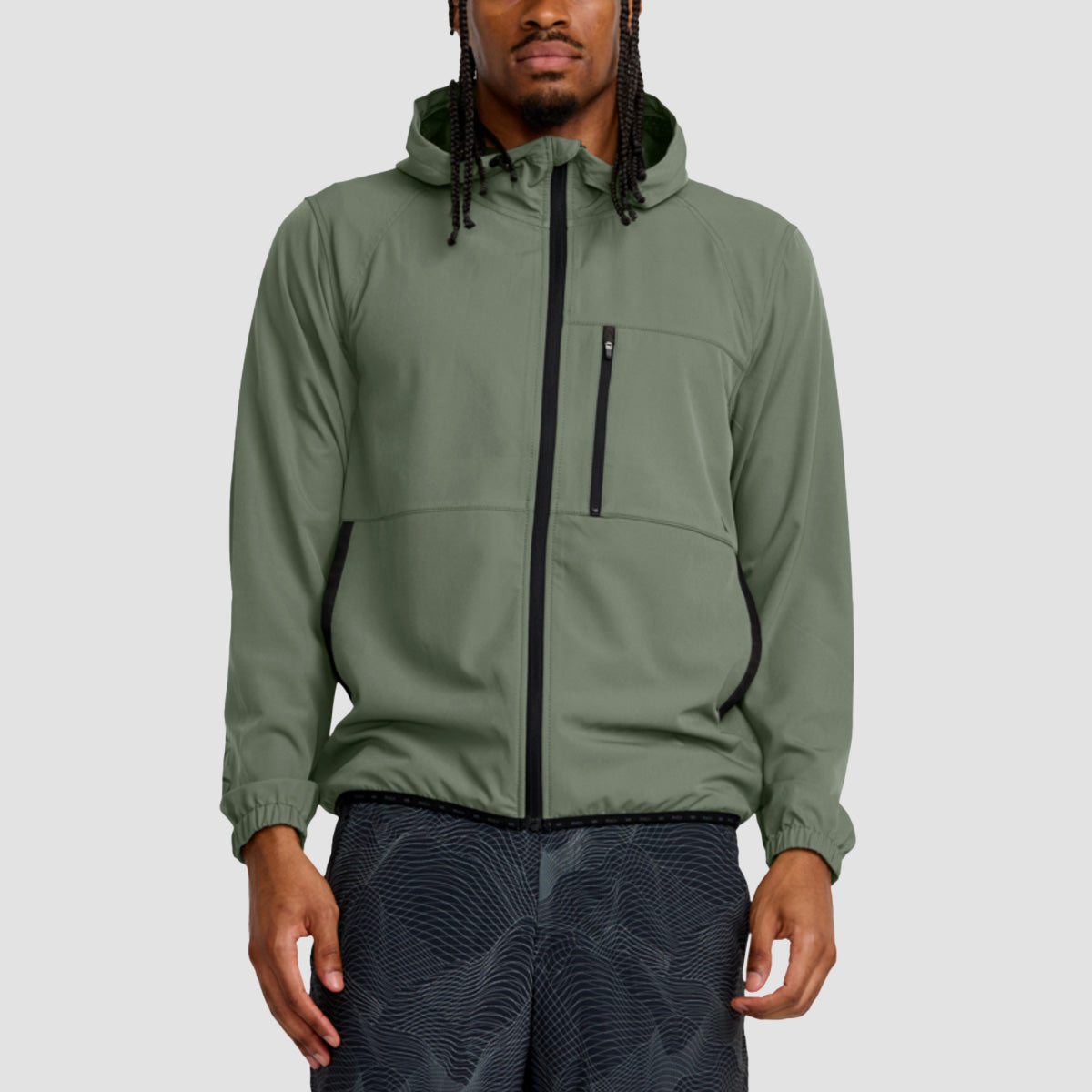 RVCA VA Sport Yogger 2 Windbreaker Jacket Sage Leaf