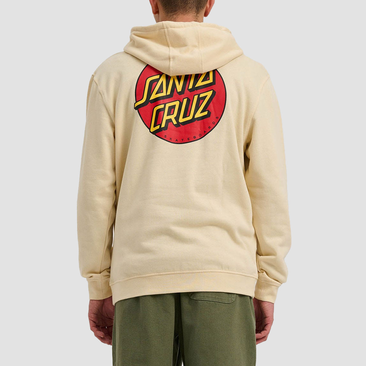 Santa Cruz Classic Dot Chest Pullover Hoodie Blond Wood