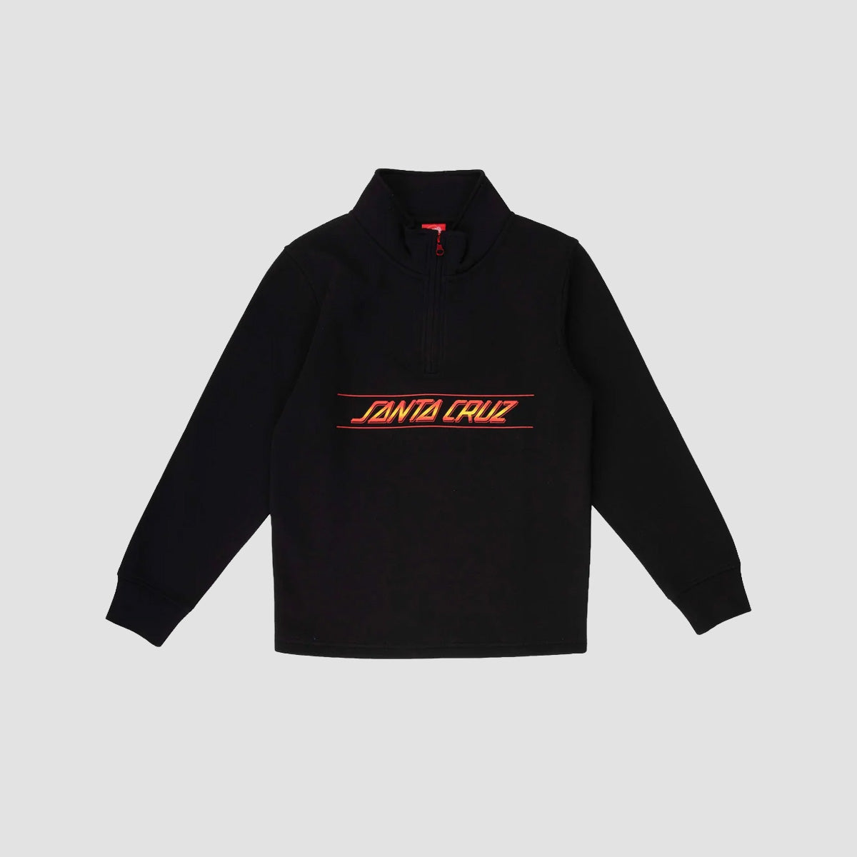 Santa Cruz Classic Fade 1/4 Zip Sweatshirt Black - Kids