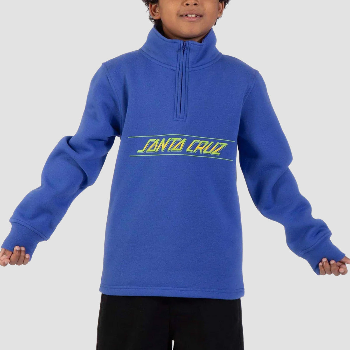 Santa Cruz Classic Fade 1/4 Zip Sweatshirt Sapphire - Kids