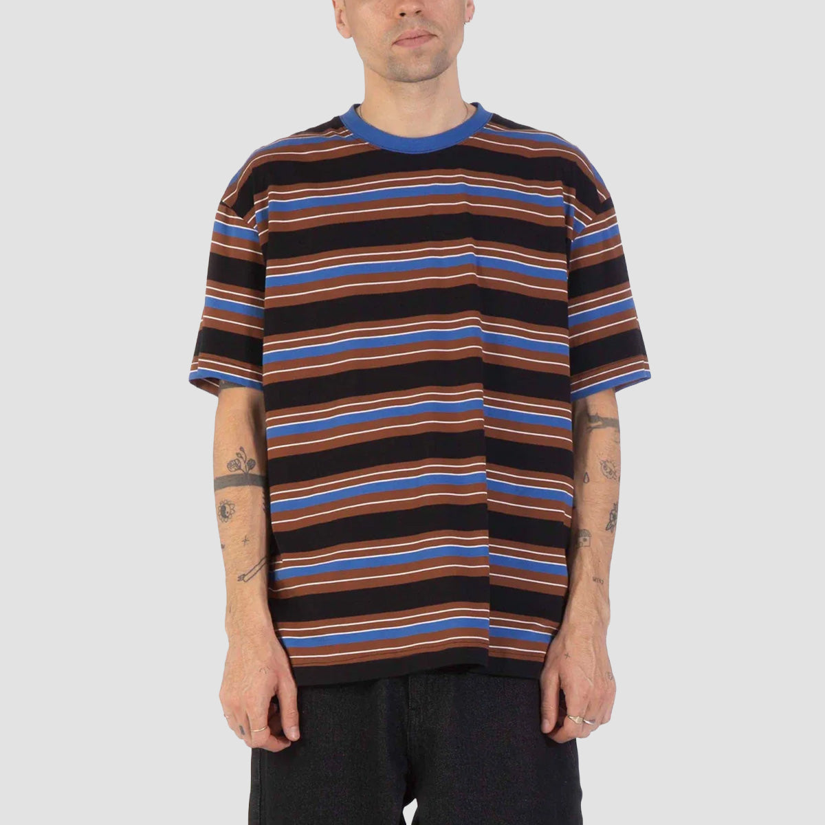 Santa Cruz Derby T-Shirt Sapphire Stripe