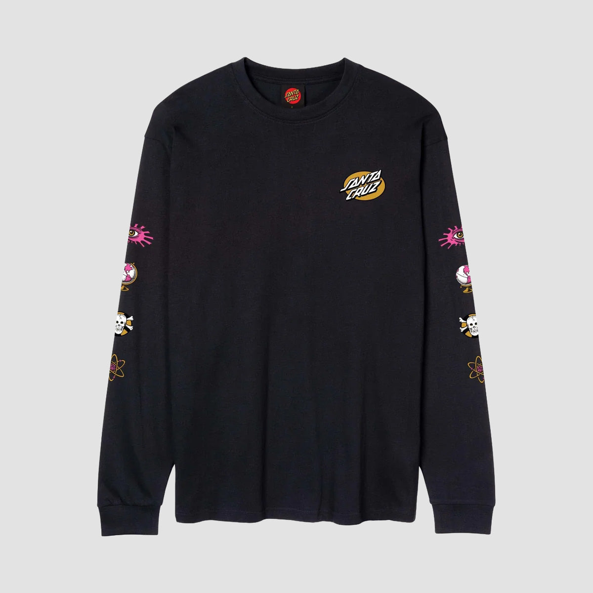 Santa Cruz Knibbs Cryptic Longsleeve T-Shirt Black