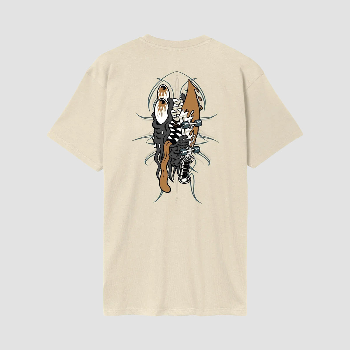 Santa Cruz Meek Pinstripe Slasher T-Shirt Wax Paper
