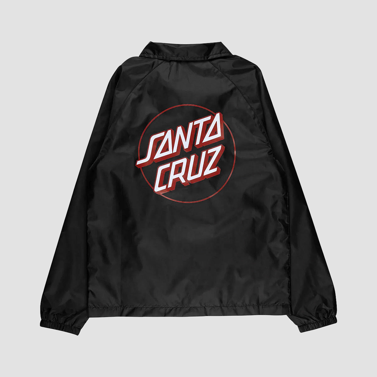 Santa Cruz Partial Dot Coach Jacket Black - Kids