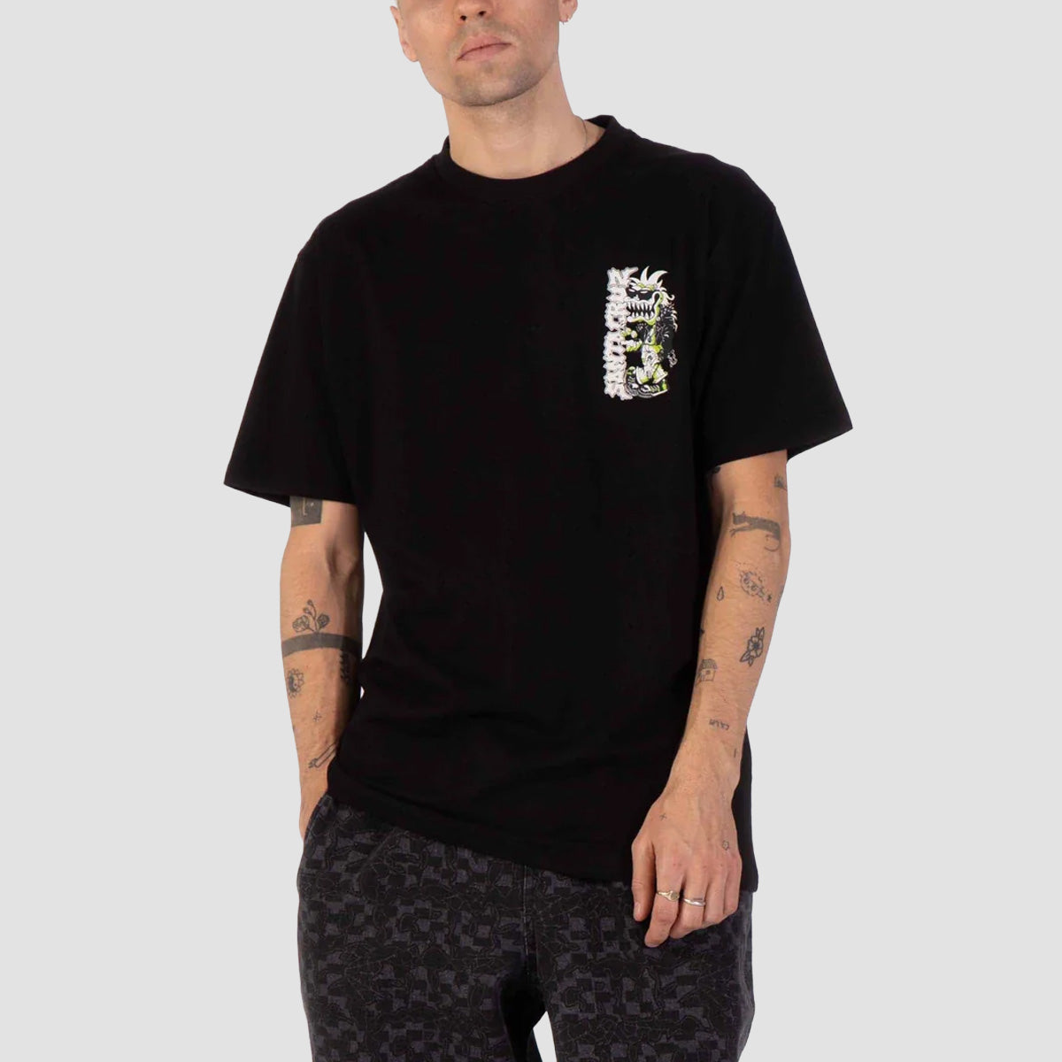 Santa Cruz Punk Gremlin Front T-Shirt Black