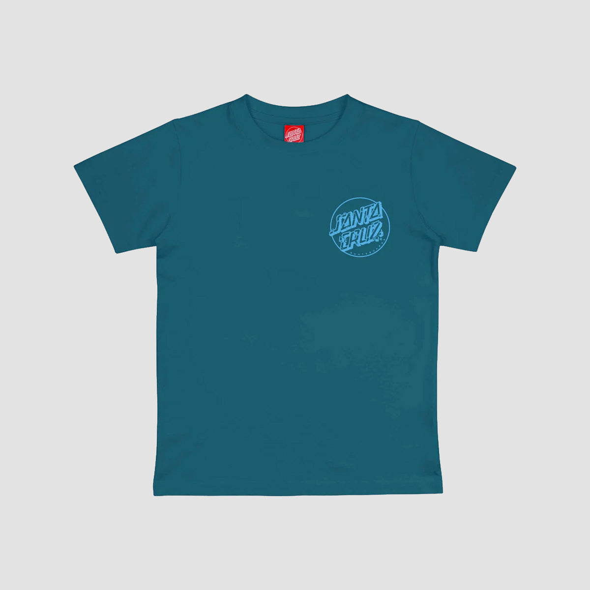 Santa Cruz Roskopp Screaming Five T-Shirt Teal - Kids