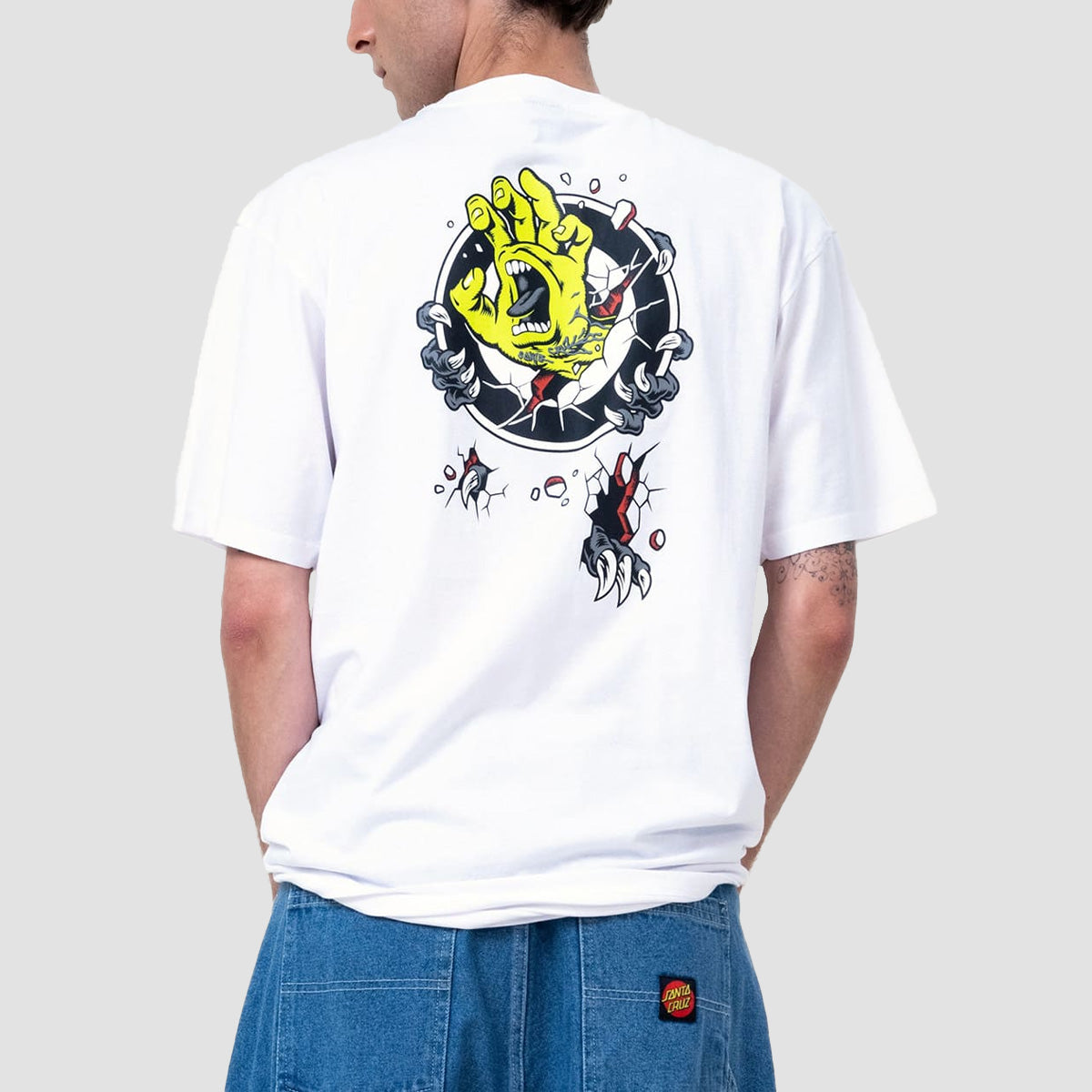Santa Cruz Roskopp Screaming Target T-Shirt White