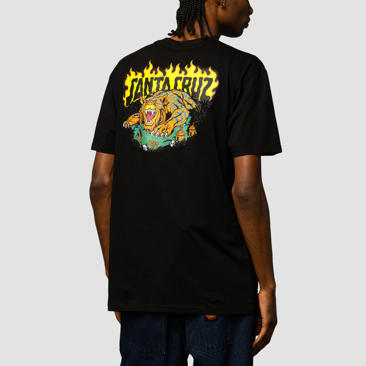 Santa Cruz Salba Tiger Redux T-Shirt Black