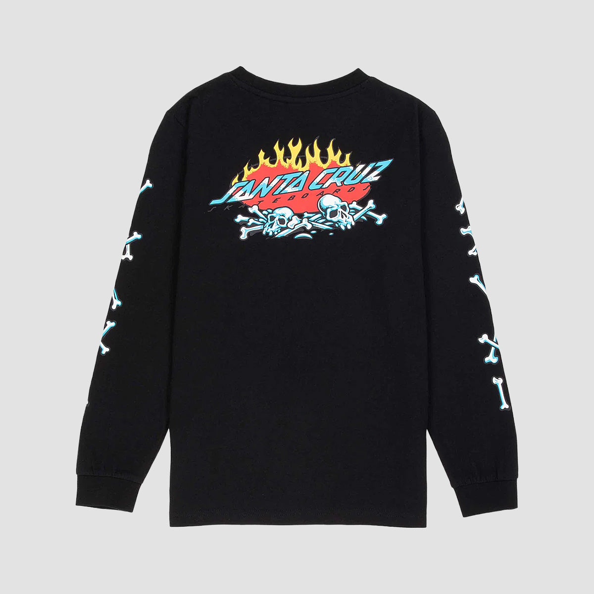 Santa Cruz Salba Voodoo Pit Longsleeve T-Shirt Black - Kids