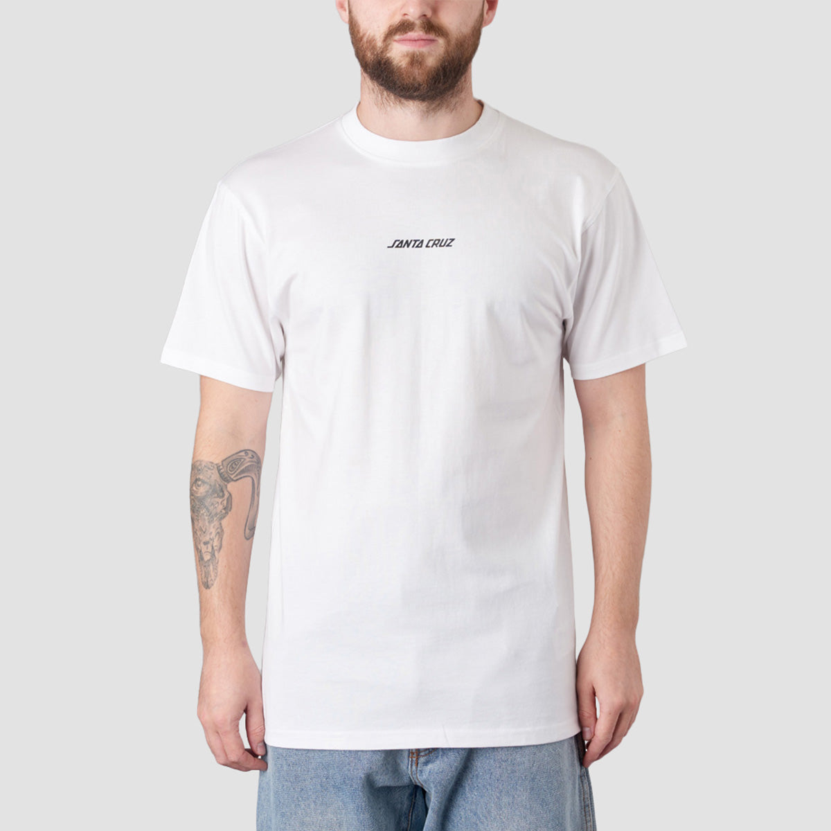 Santa Cruz Screaming Flash Center T-Shirt White