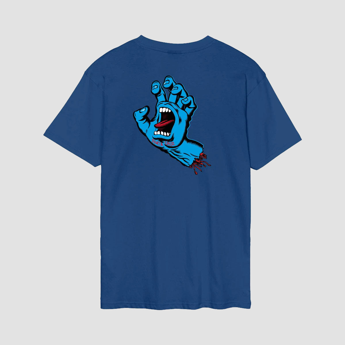 Santa Cruz Screaming Hand Chest T-Shirt Rich Navy