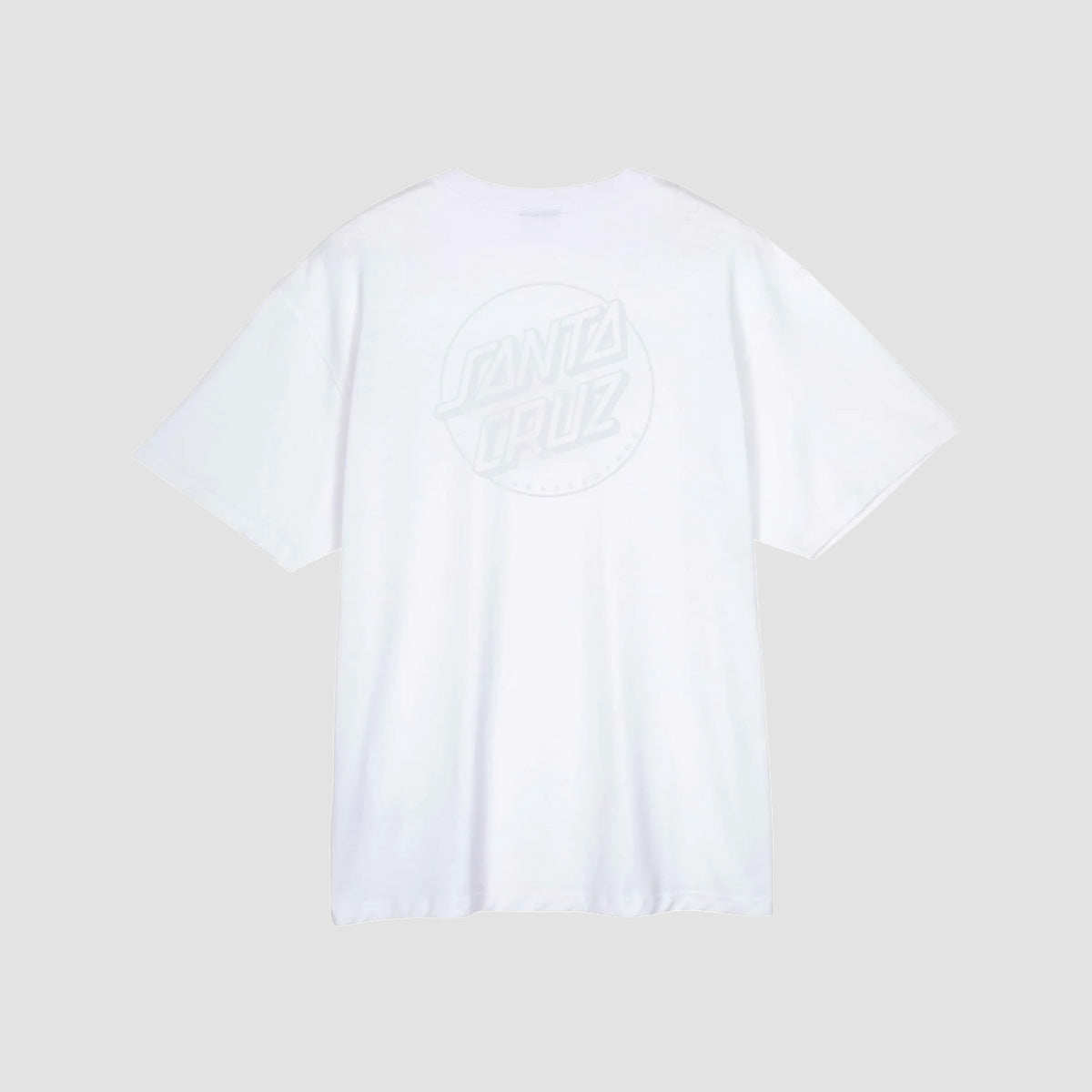 Santa Cruz Tonal Opus Dot Stripe T-Shirt White