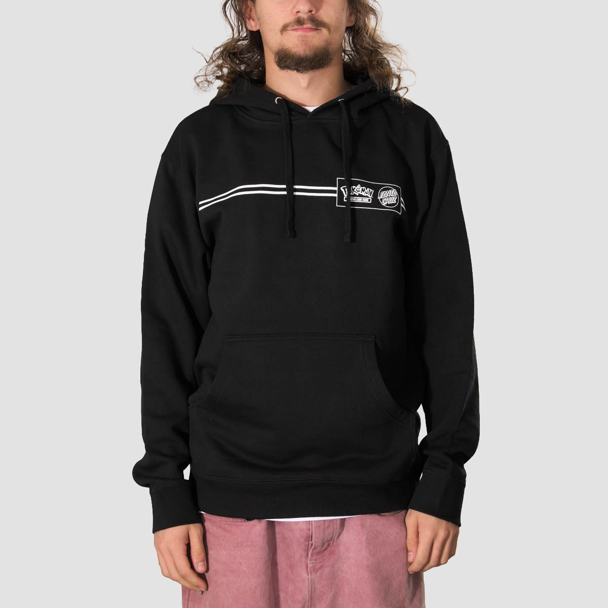 Santa Cruz X Pokemon Energy Dot Pullover Hoodie Black