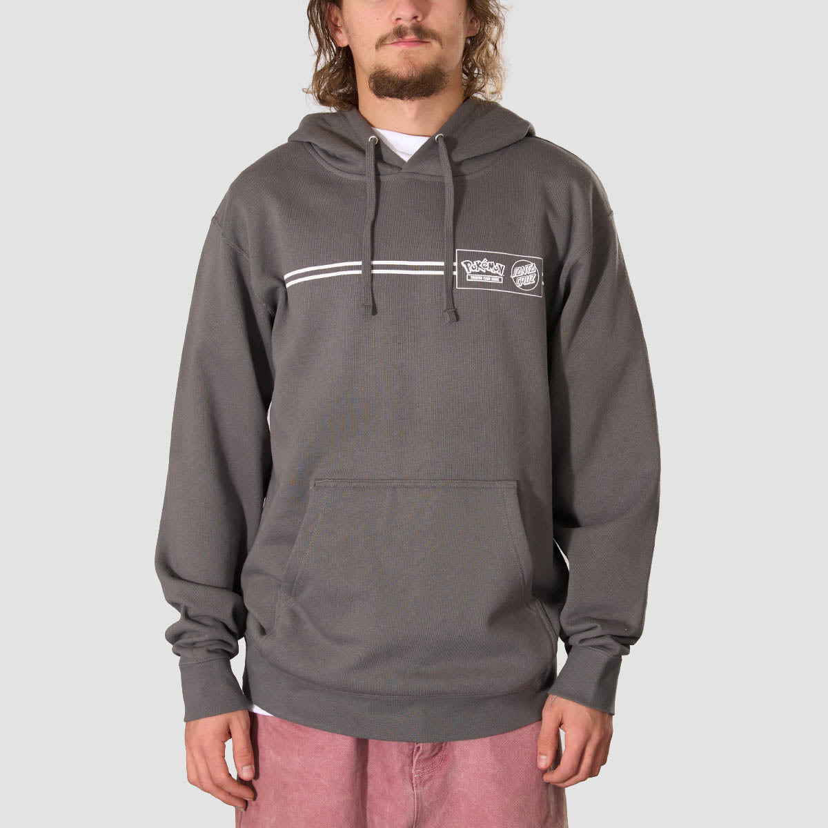Santa Cruz X Pokemon Energy Dot Pullover Hoodie Charcoal