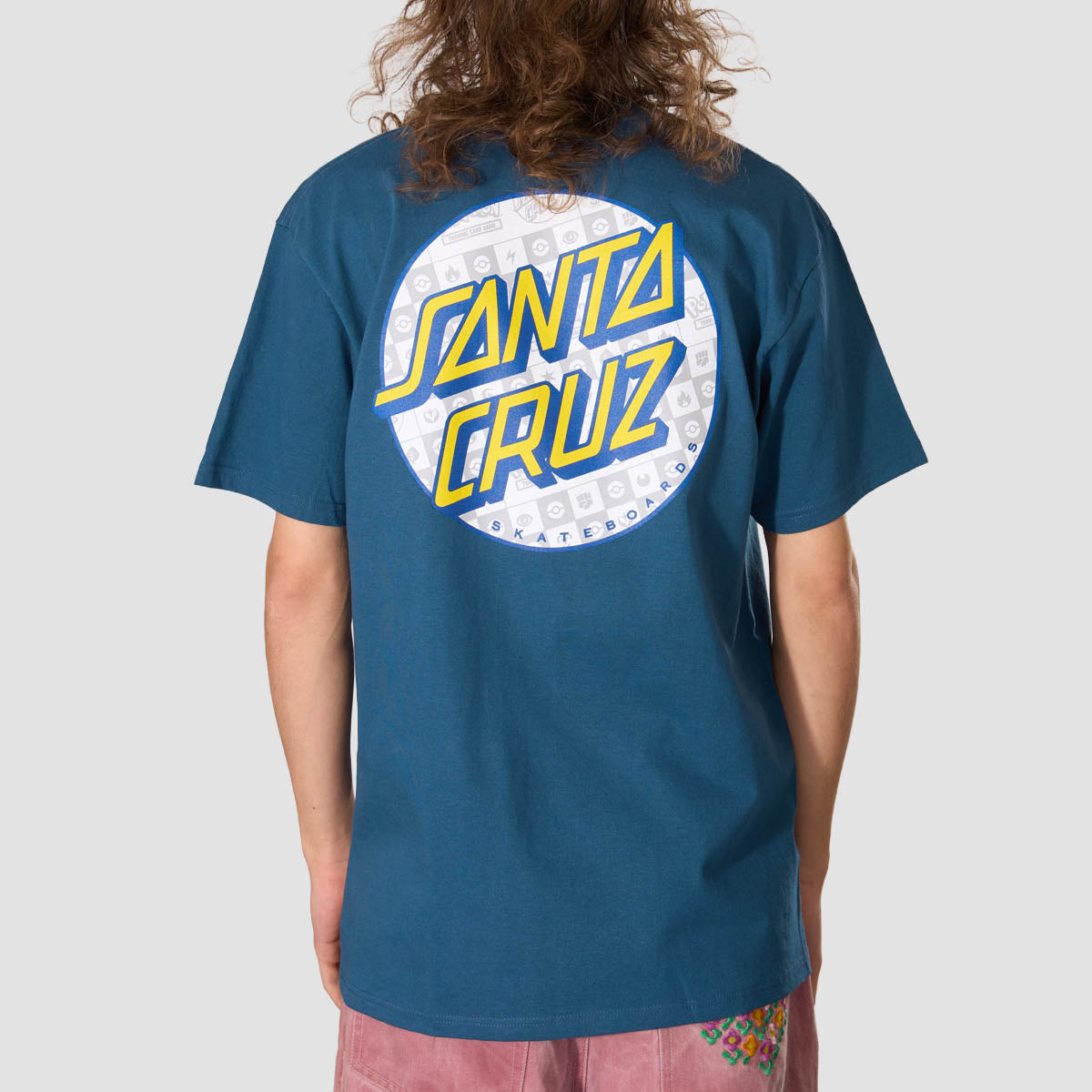 Santa Cruz X Pokemon Energy Dot T-Shirt Harbor Blue