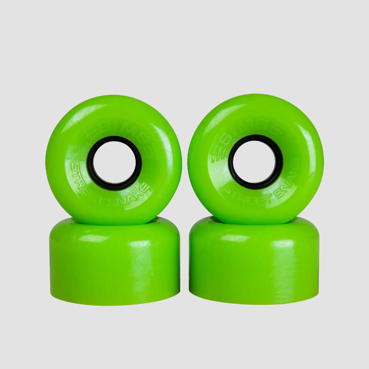 Sims Street Snakes 78a Quad Wheels x4 Green 62mm