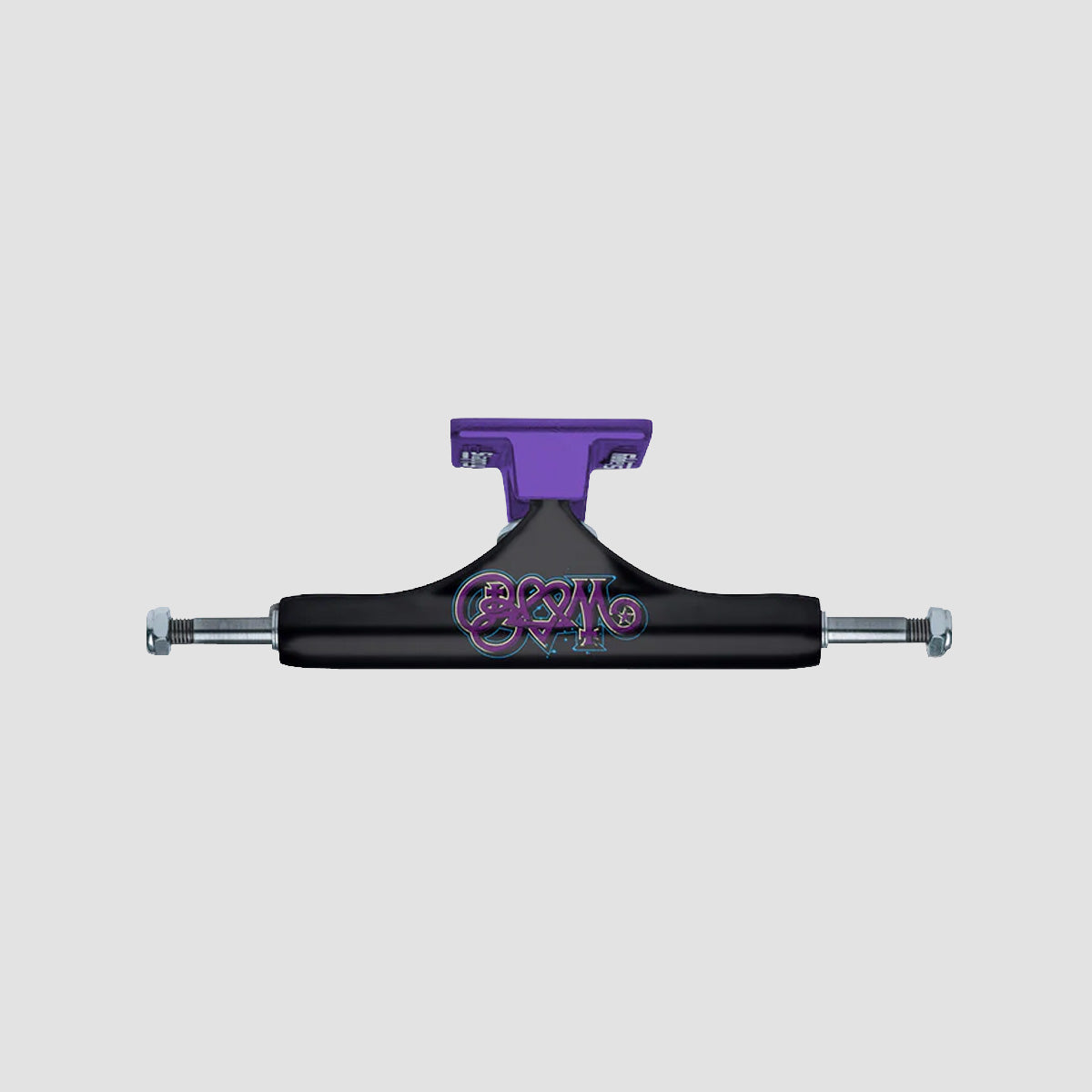Slappy ST1 x Bam Hollow Skateboard Trucks 1 Pair Black/Purple - 8"