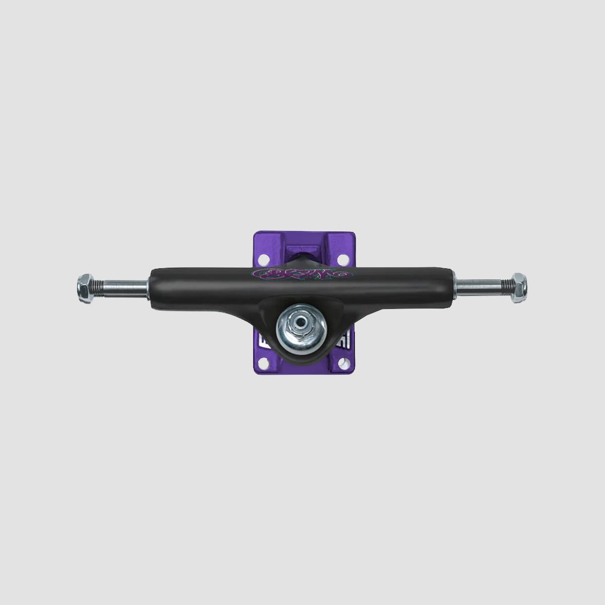 Slappy ST1 x Bam Hollow Skateboard Trucks 1 Pair Black/Purple - 8"