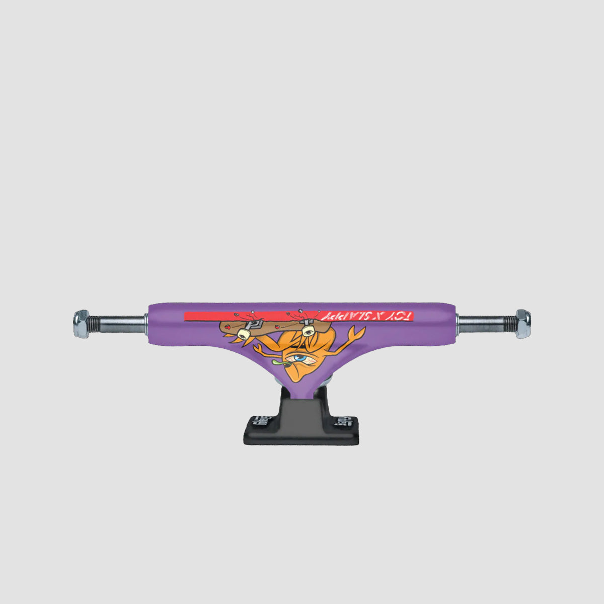 Slappy X Toy ST1 Hollow Skateboard Trucks 1 Pair Purple/Black - 8.25"