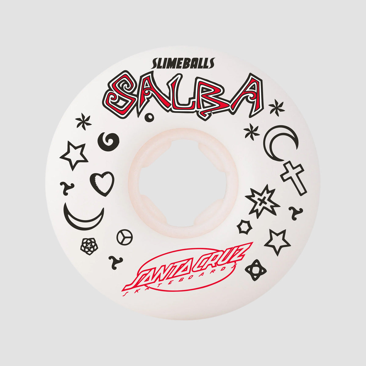 Slime Balls Salba Witchdoctor Chubbies 99a Skateboard Wheels White 56mm