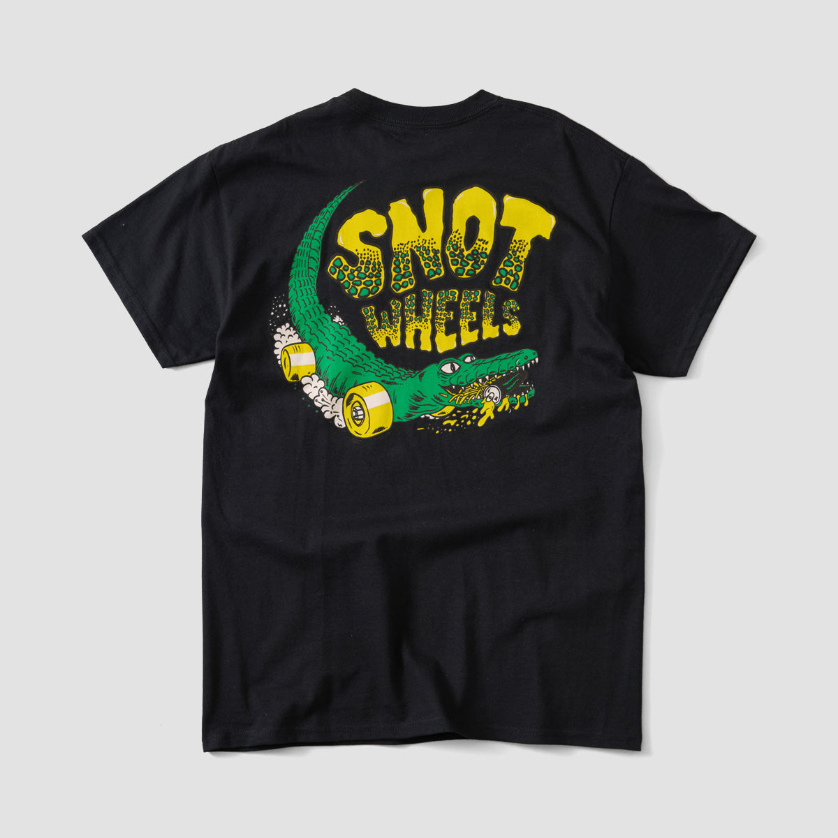 Snot Wheels Gator T-Shirt Black