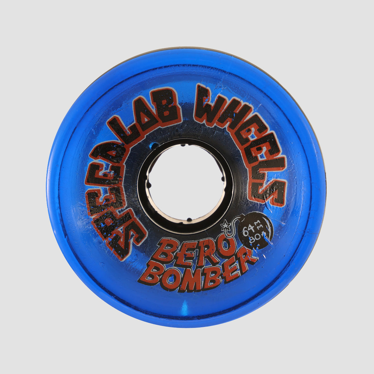Speedlab Bero Bomber 80A Skateboard Wheels Blue 64mm