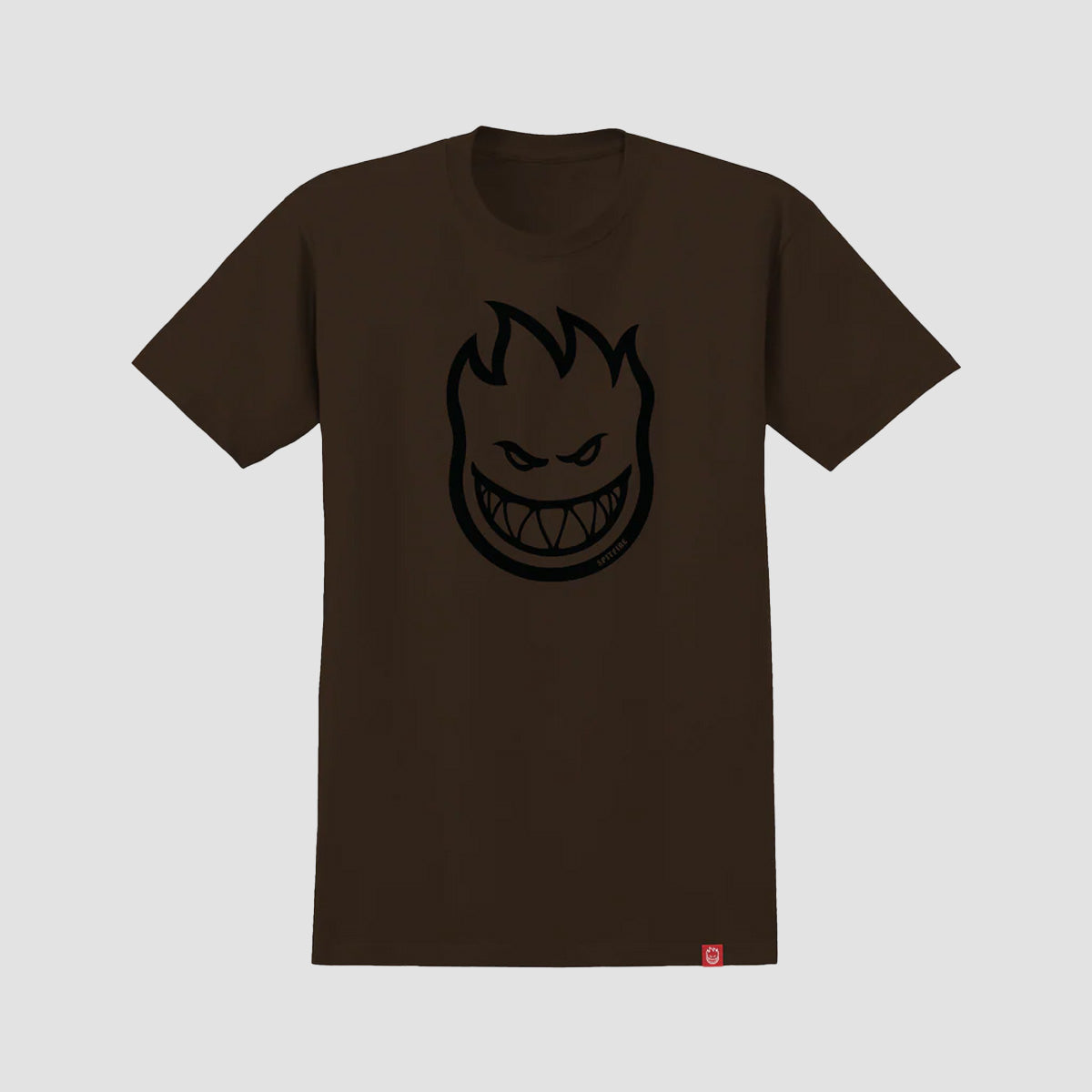 Spitfire Bighead T-Shirt Dark Chocolate/Black