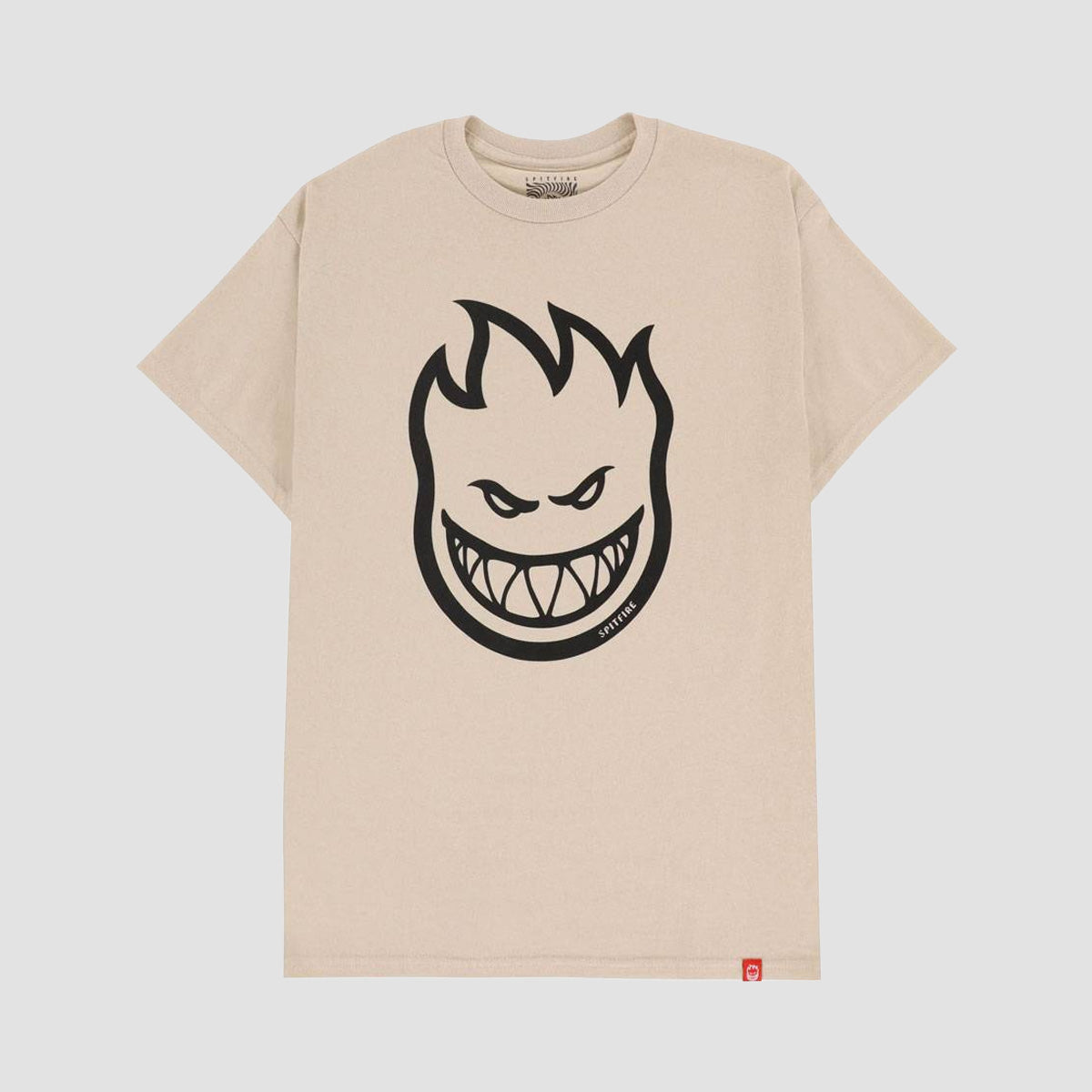 Spitfire Bighead T-Shirt Sand/Black