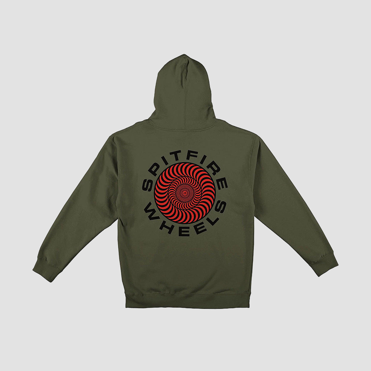 Spitfire Classic 87 Swirl Fill Zip Hoodie Army/Black