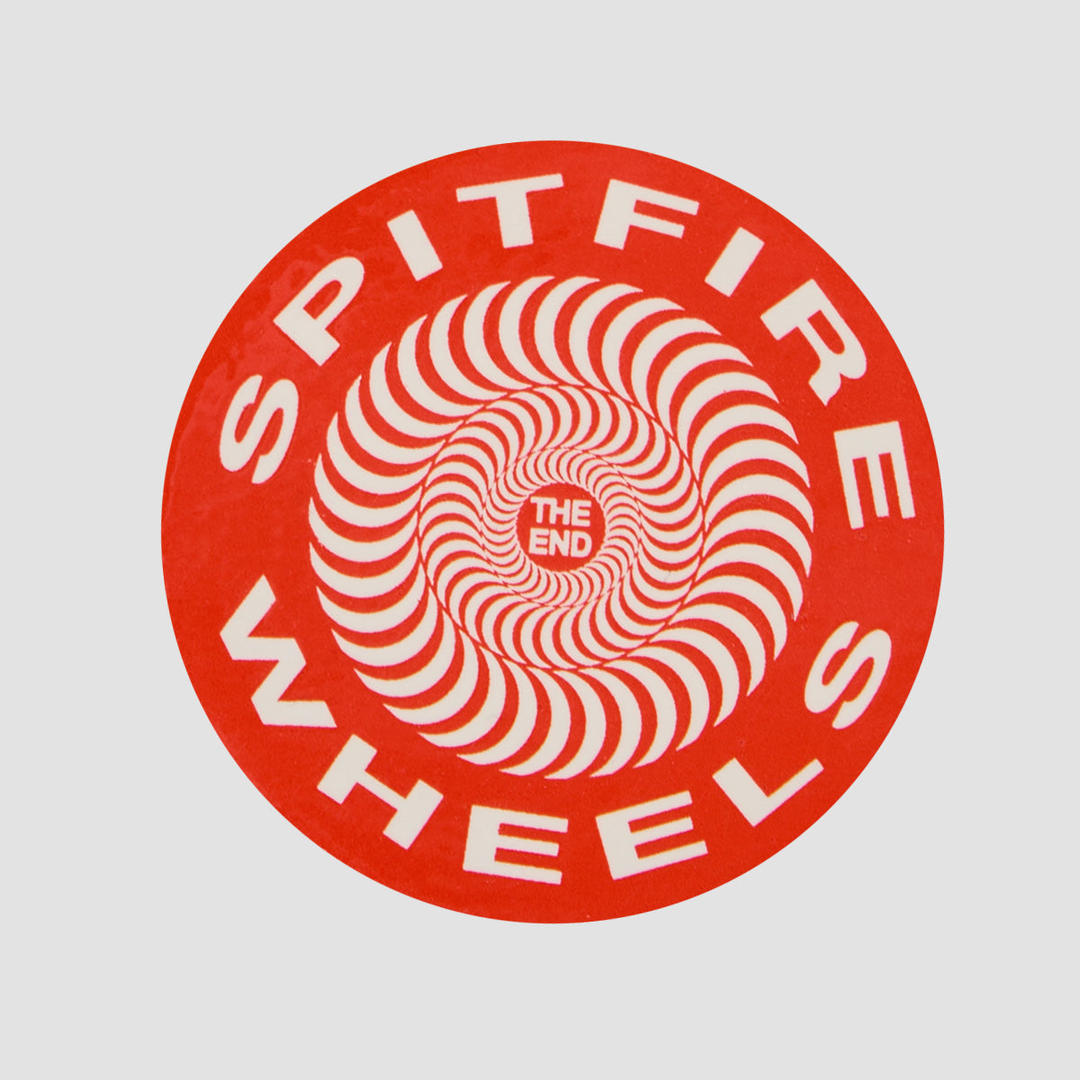 Spitfire Classic Sticker Small Red/White 62mm