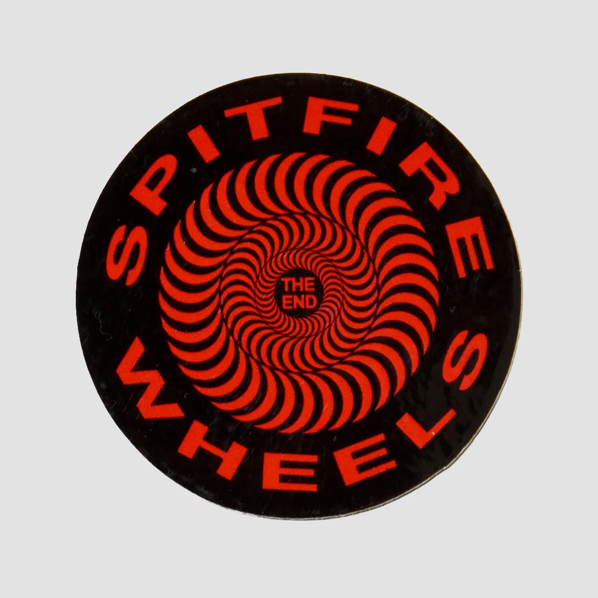 Spitfire Classic Sticker Medium Black/Red 115mm