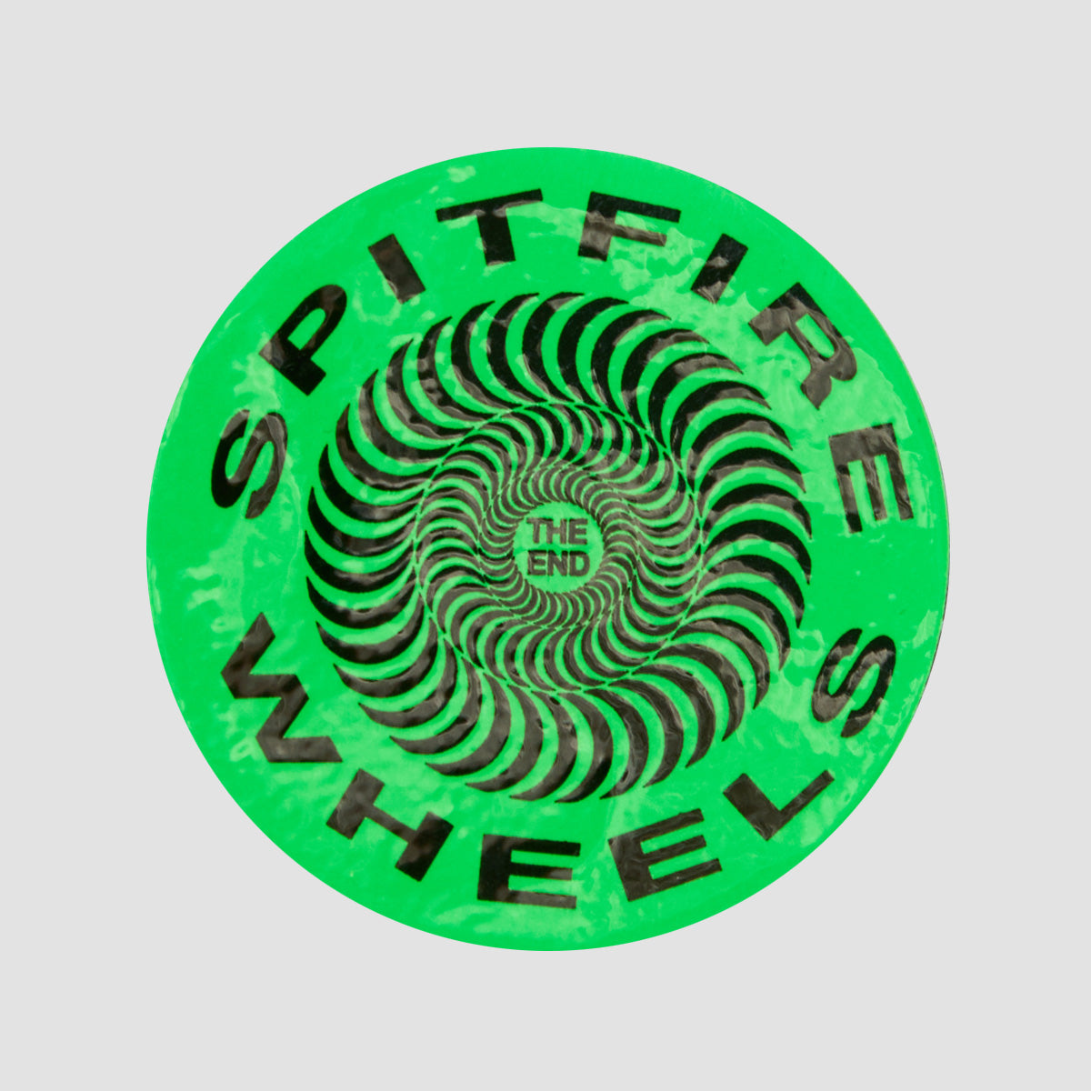 Spitfire Classic Sticker Small Green/Black 62mm