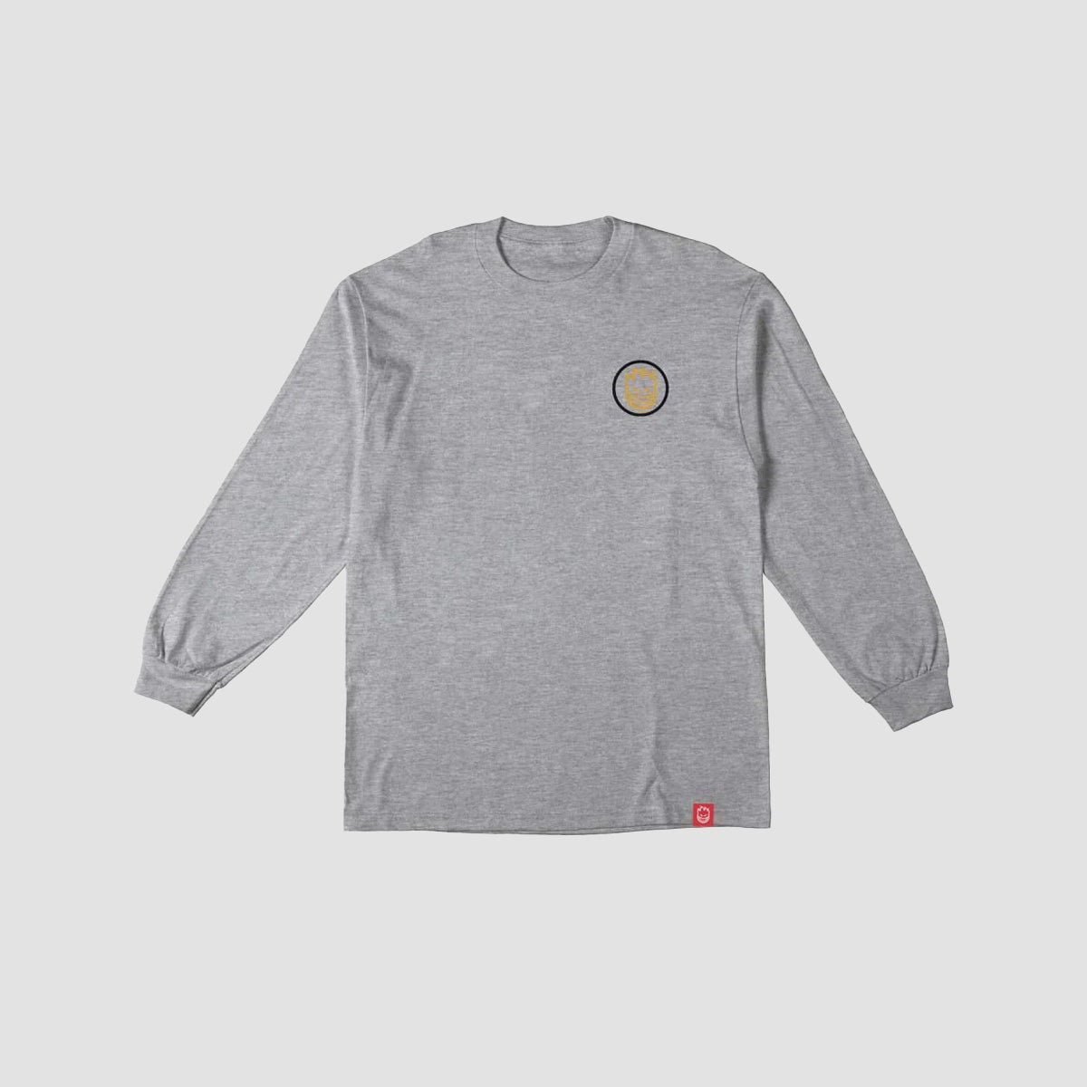 Spitfire Classic Swirl Overlay Longsleeve T-Shirt Grey/Black/Yellow