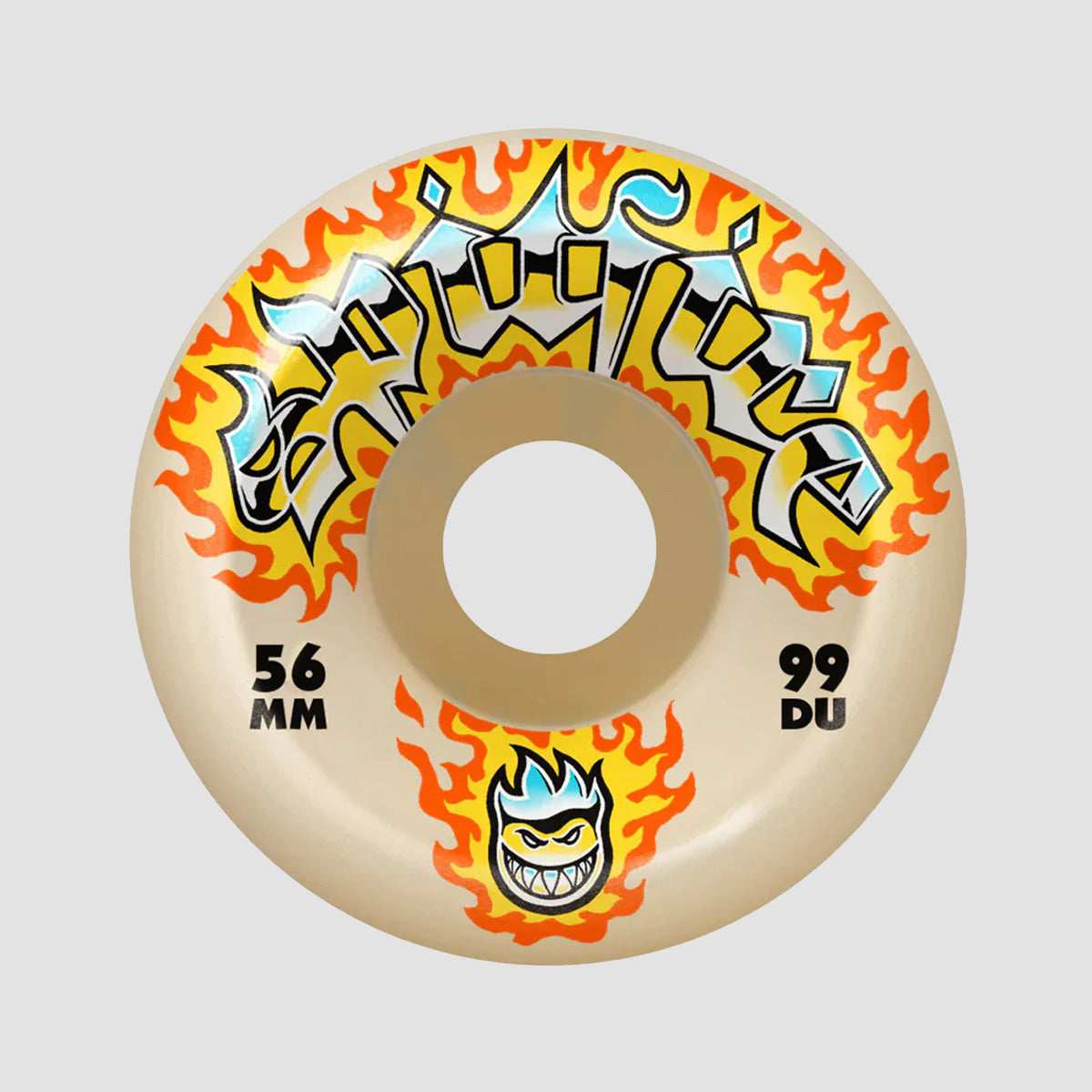 Spitfire Formula Four Chrome Venom Conical Full 99DU Skateboard Wheels Natural 56mm