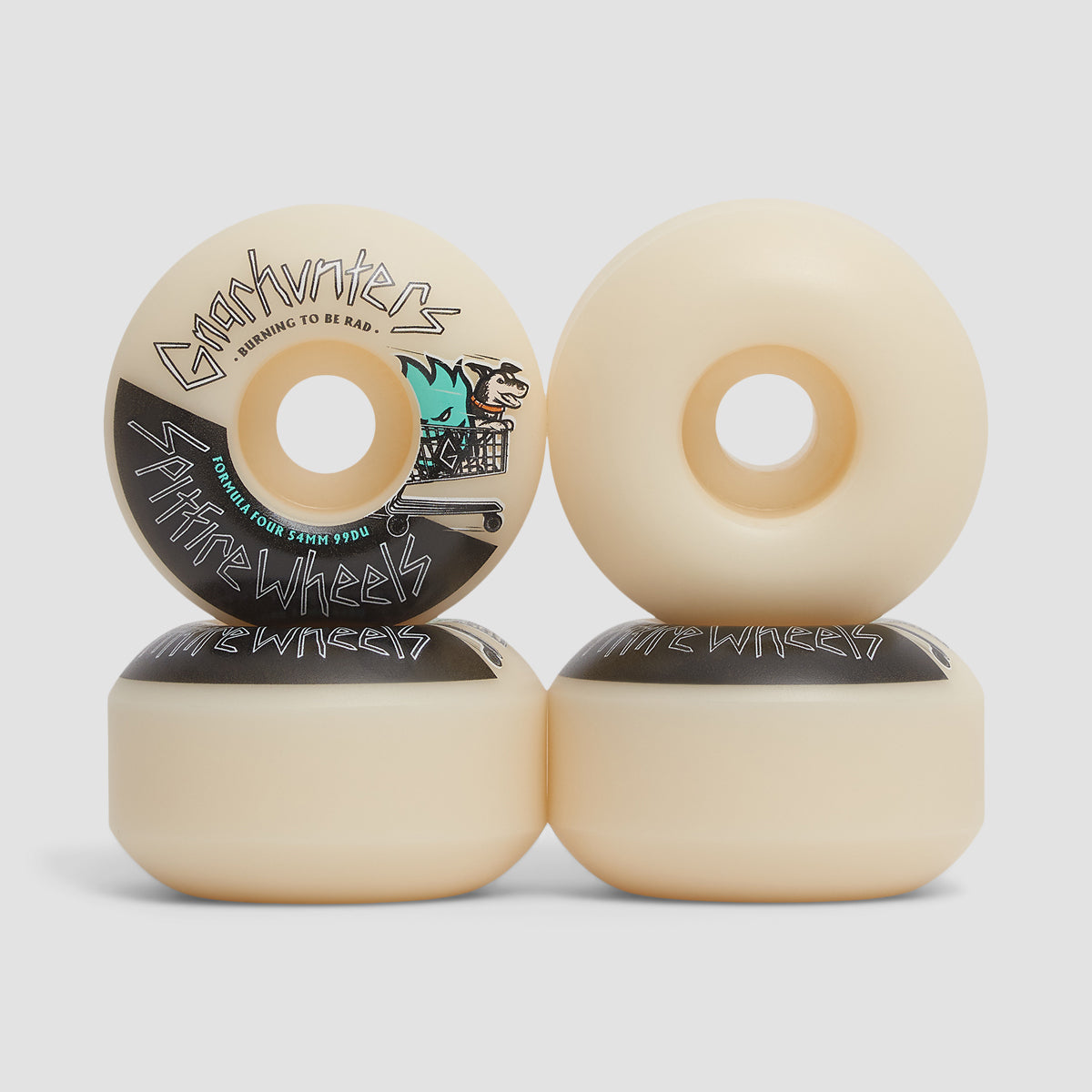 Spitfire Formula Four Gnarhunters Classic 99DU Skateboard Wheels Natural 54mm