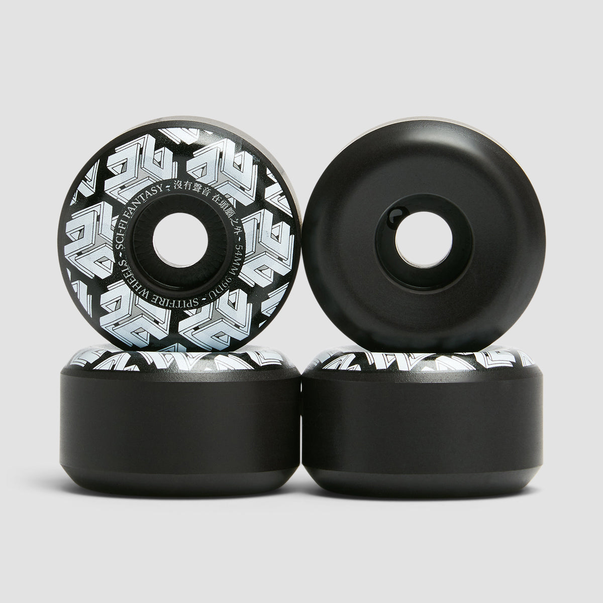 Spitfire Formula Four Sci-Fi Fantasy Dyson Conical 99DU Skateboard Wheels Black 54mm