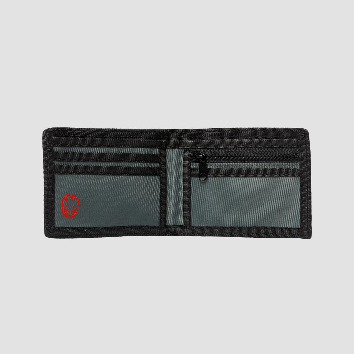 Spitfire Old E Drop Bi-Fold Wallet Charcoal
