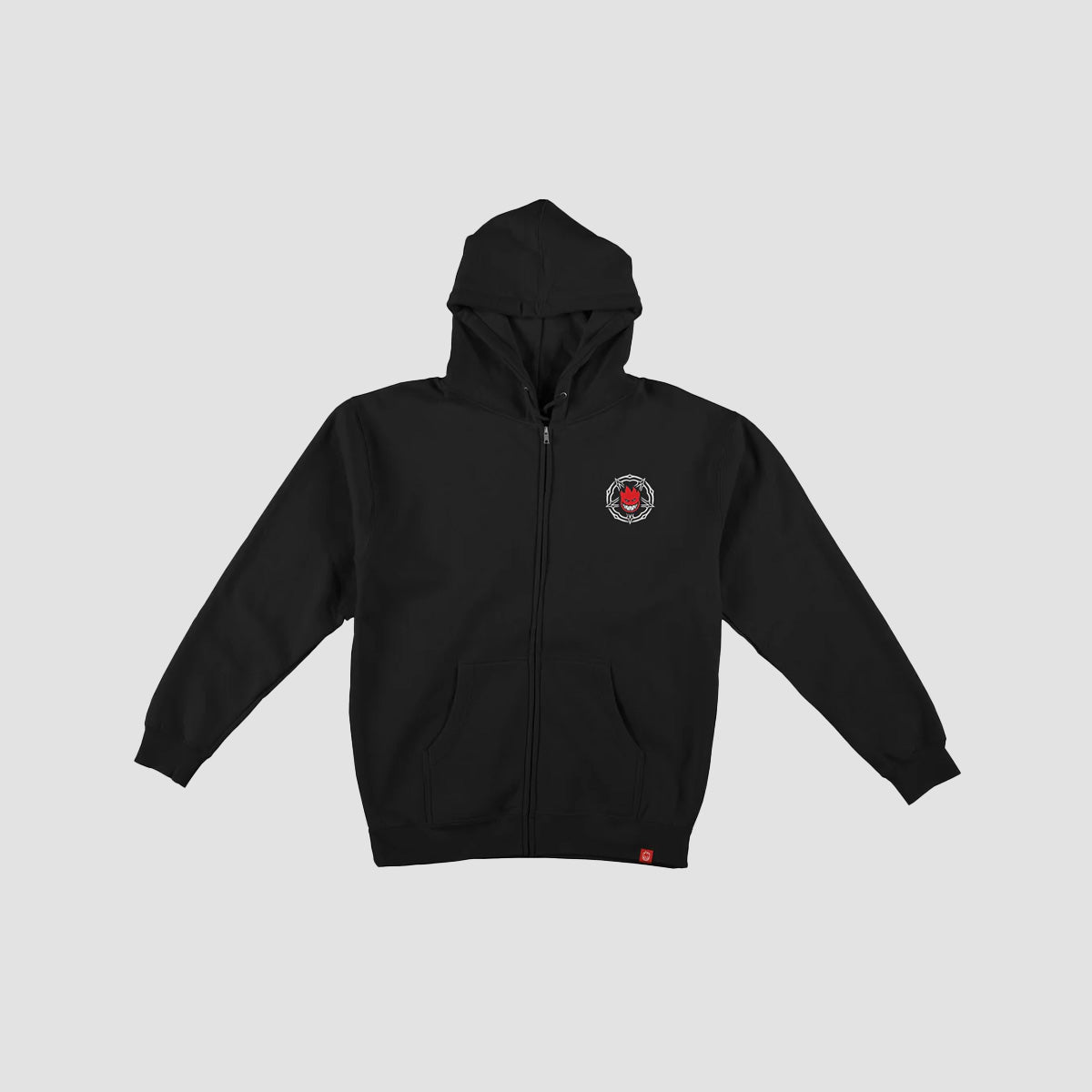 Spitfire Pentagram Drip Double-Lined Zip Hoodie Black/Red