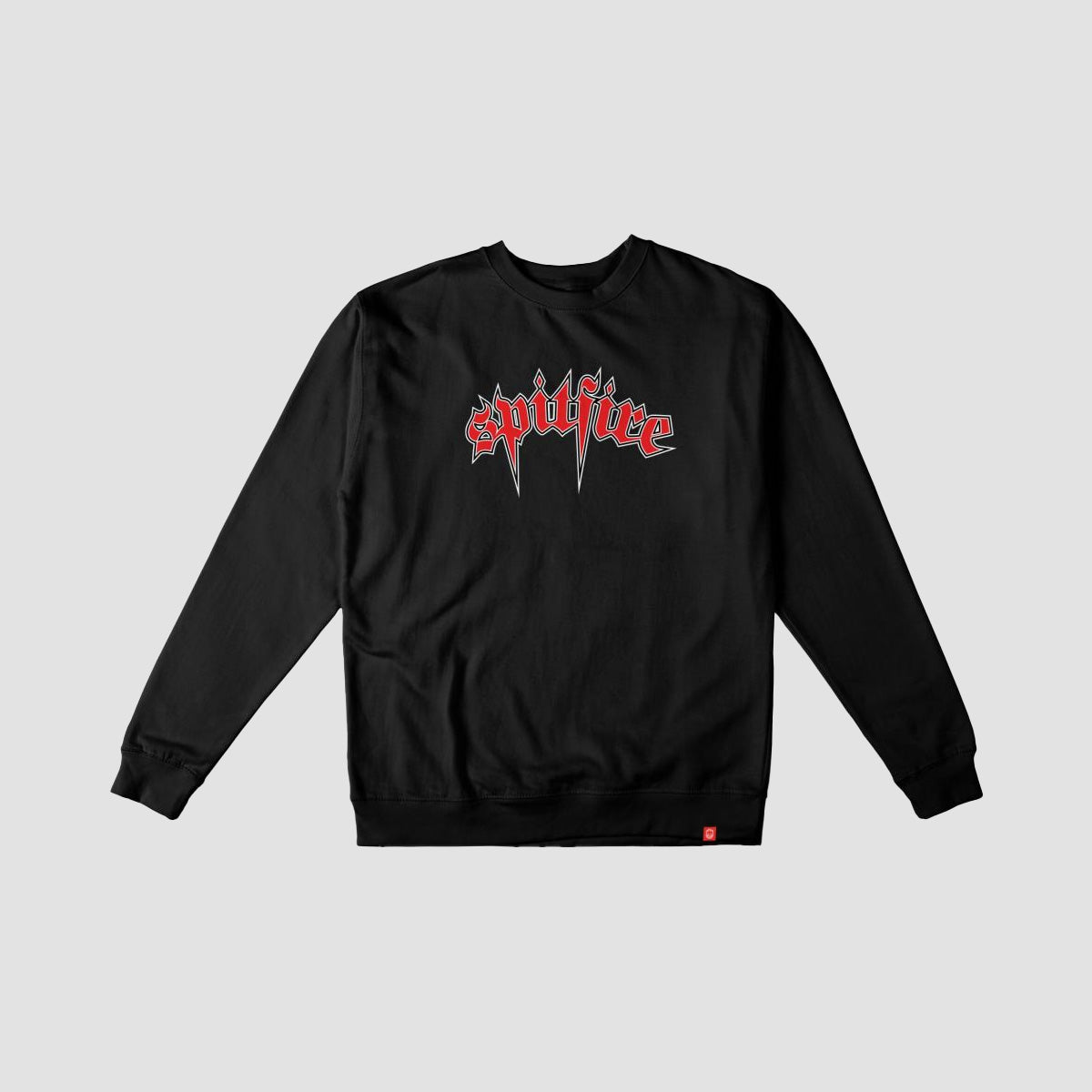 Spitfire Venom Crew Sweatshirt Black/Red/White