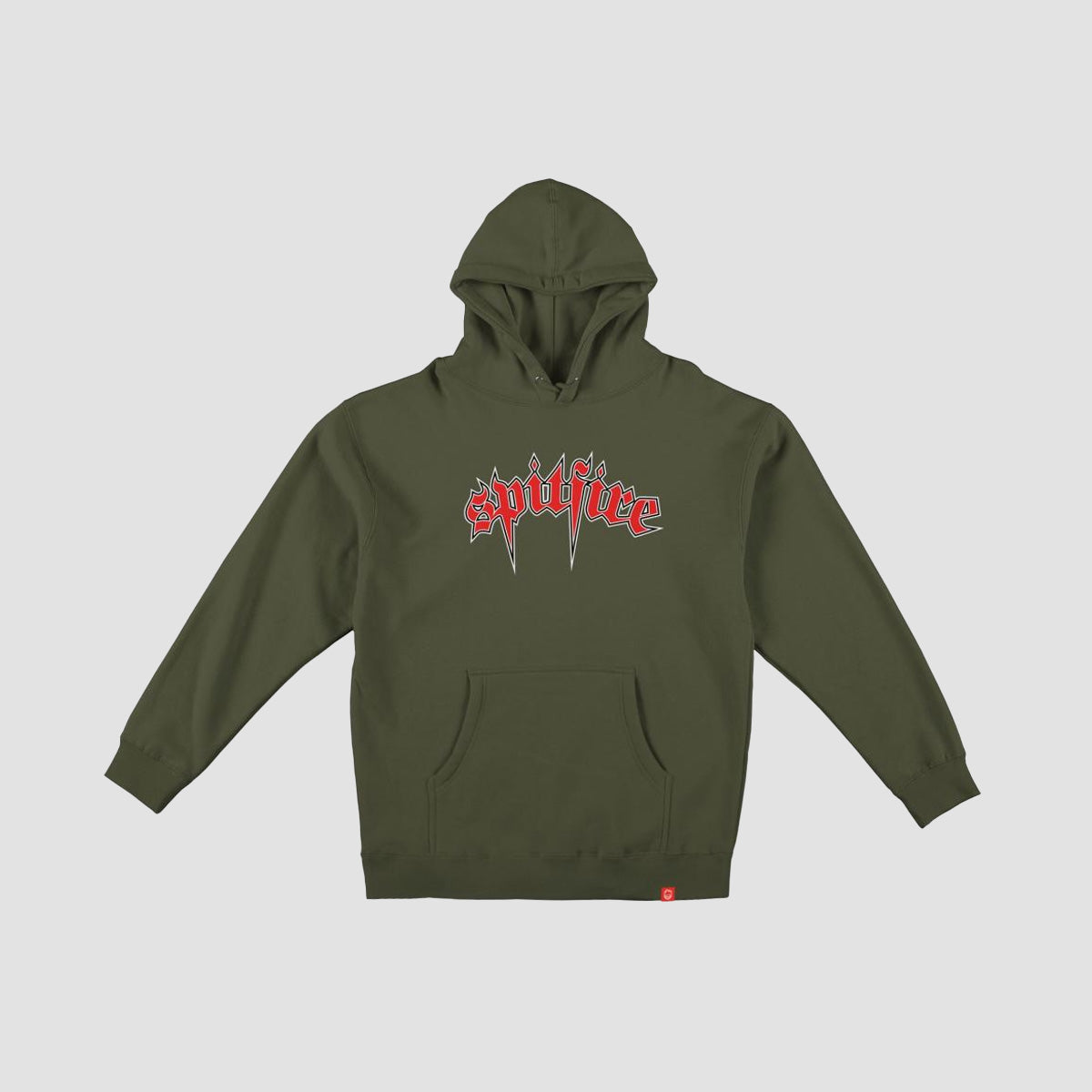 Spitfire Venom Pullover Hoodie Army/Red/White/Black