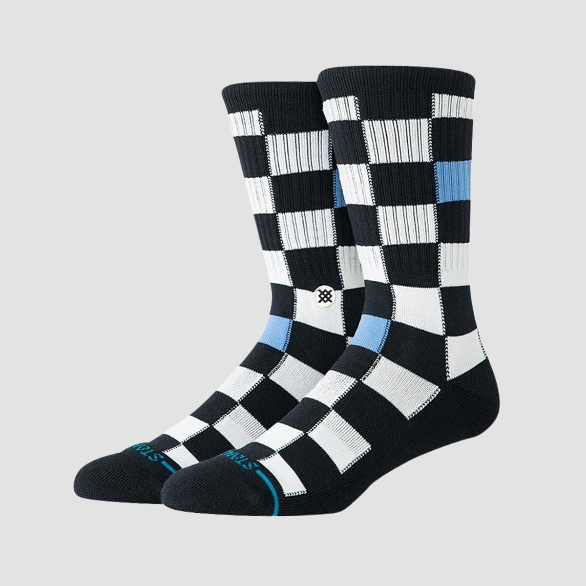 Stance Chef Check Crew Socks Black
