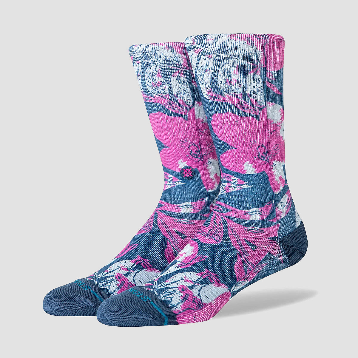 Stance Lihue Crew Socks Fuschia