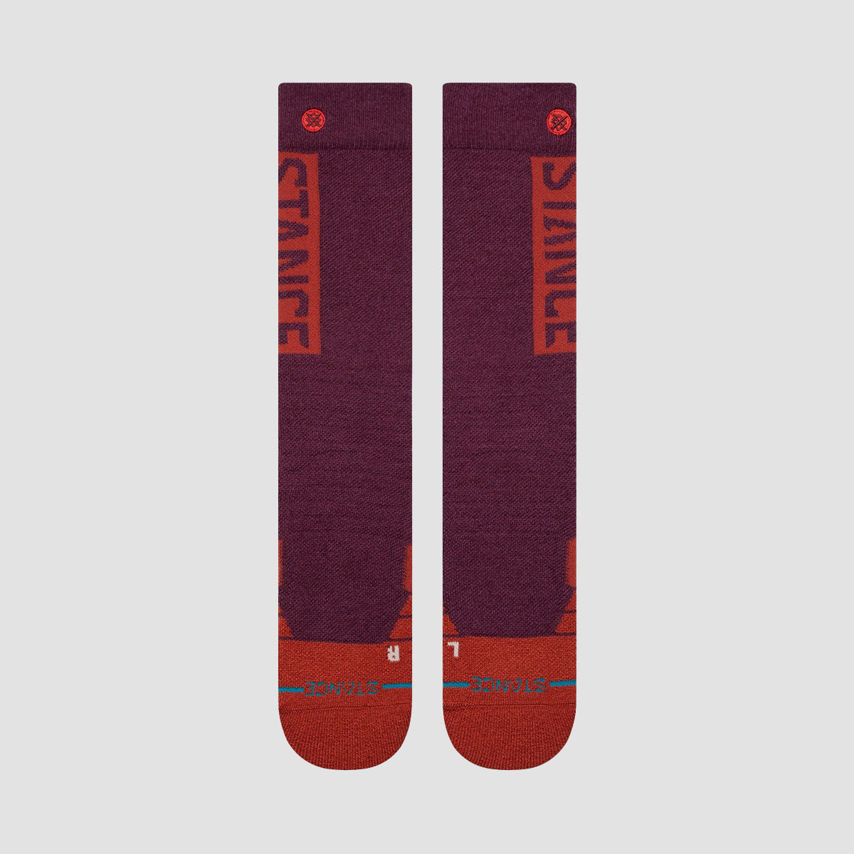 Stance OG Mid Wool OTC Snow Socks Wine