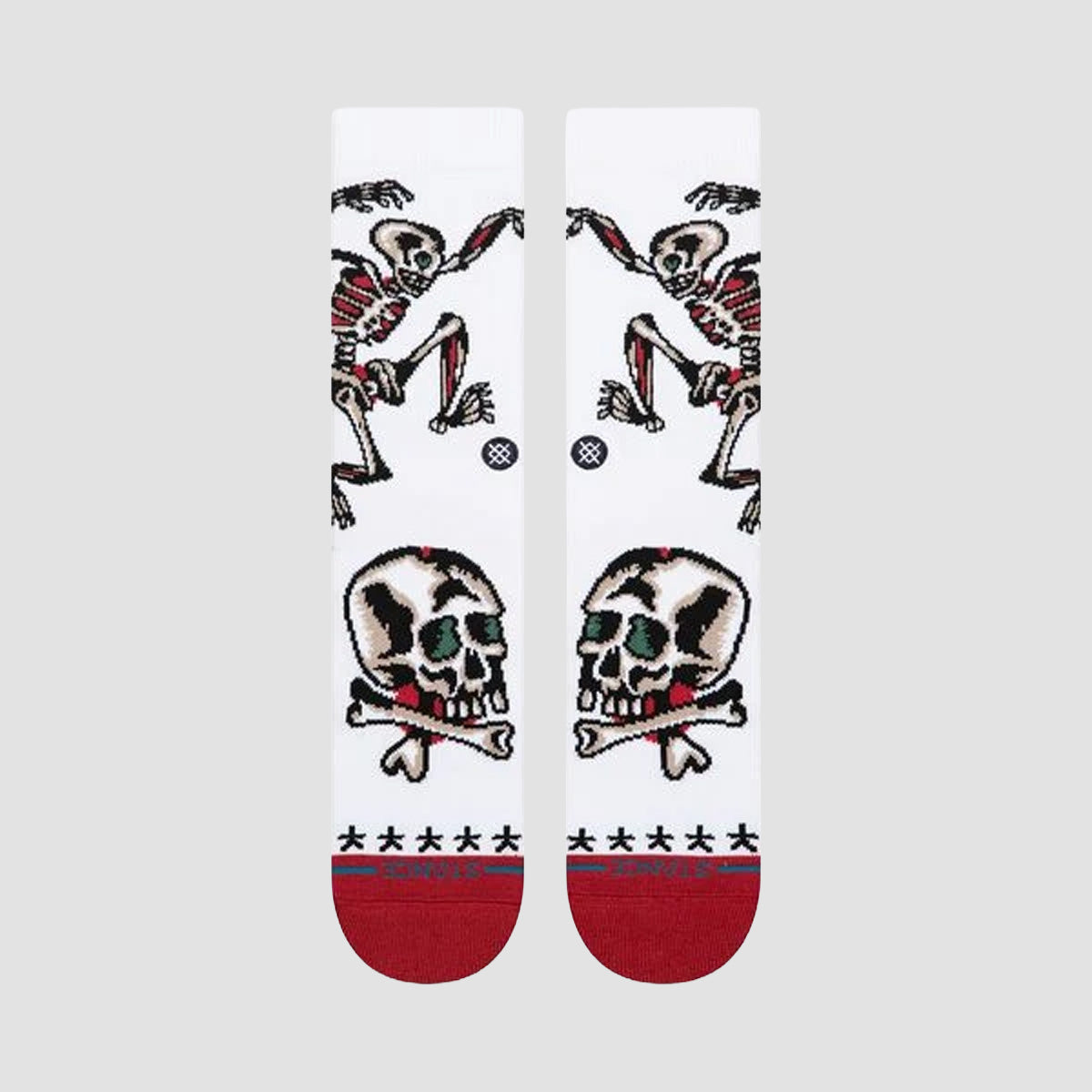 Stance Skeleton Crew Socks White