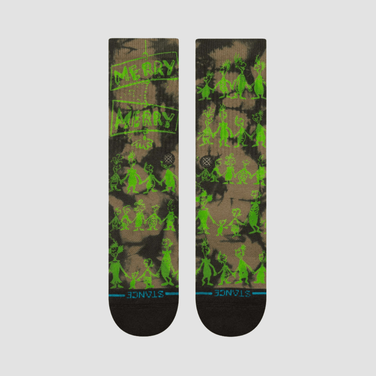 Stance The Grinch Down In Whovile Crew Socks Black