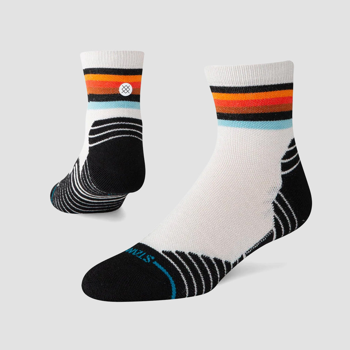 Stance Vindicated Mid Wool Quarter Socks Light Heather