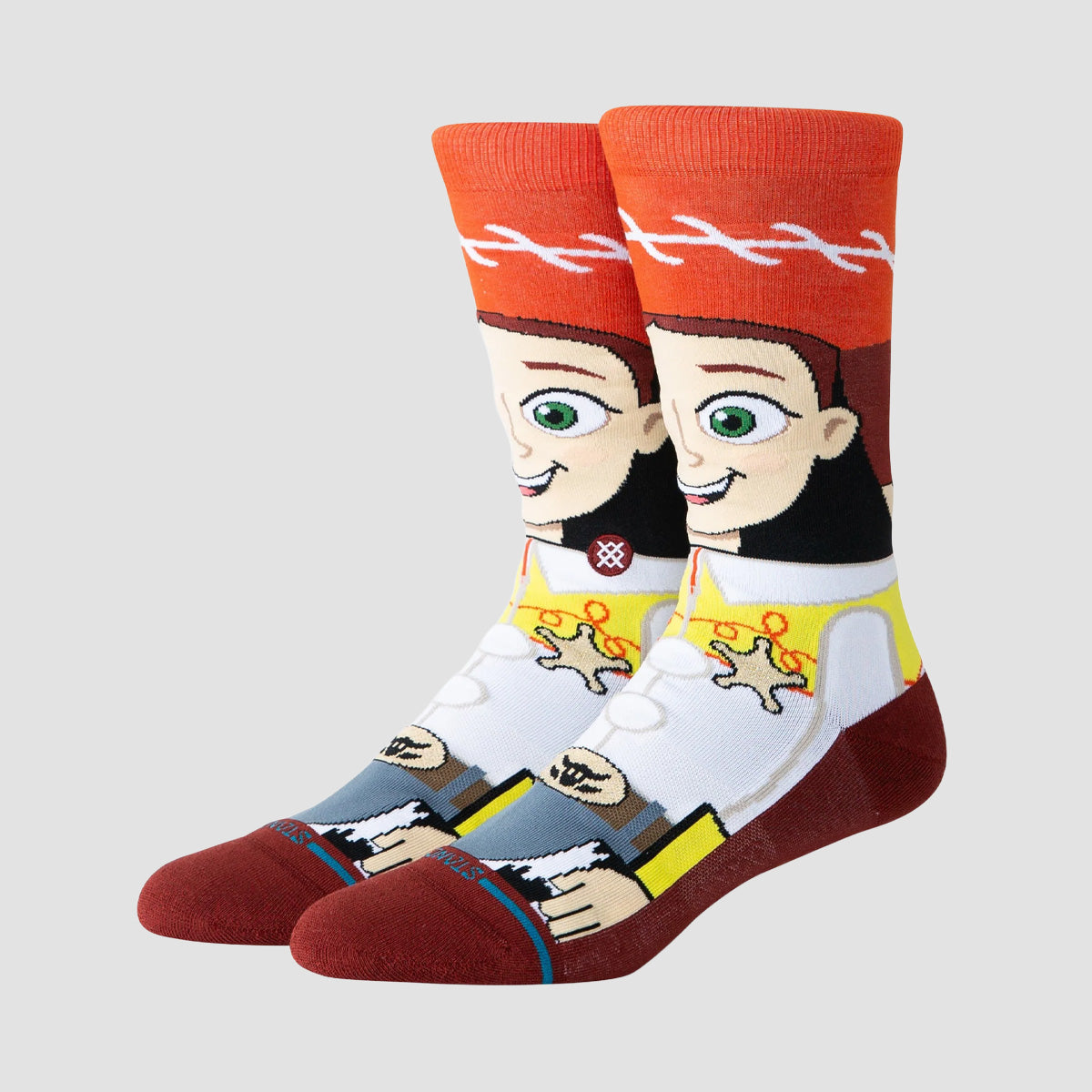 Stance X Toy Story Jessie Crew Socks Red