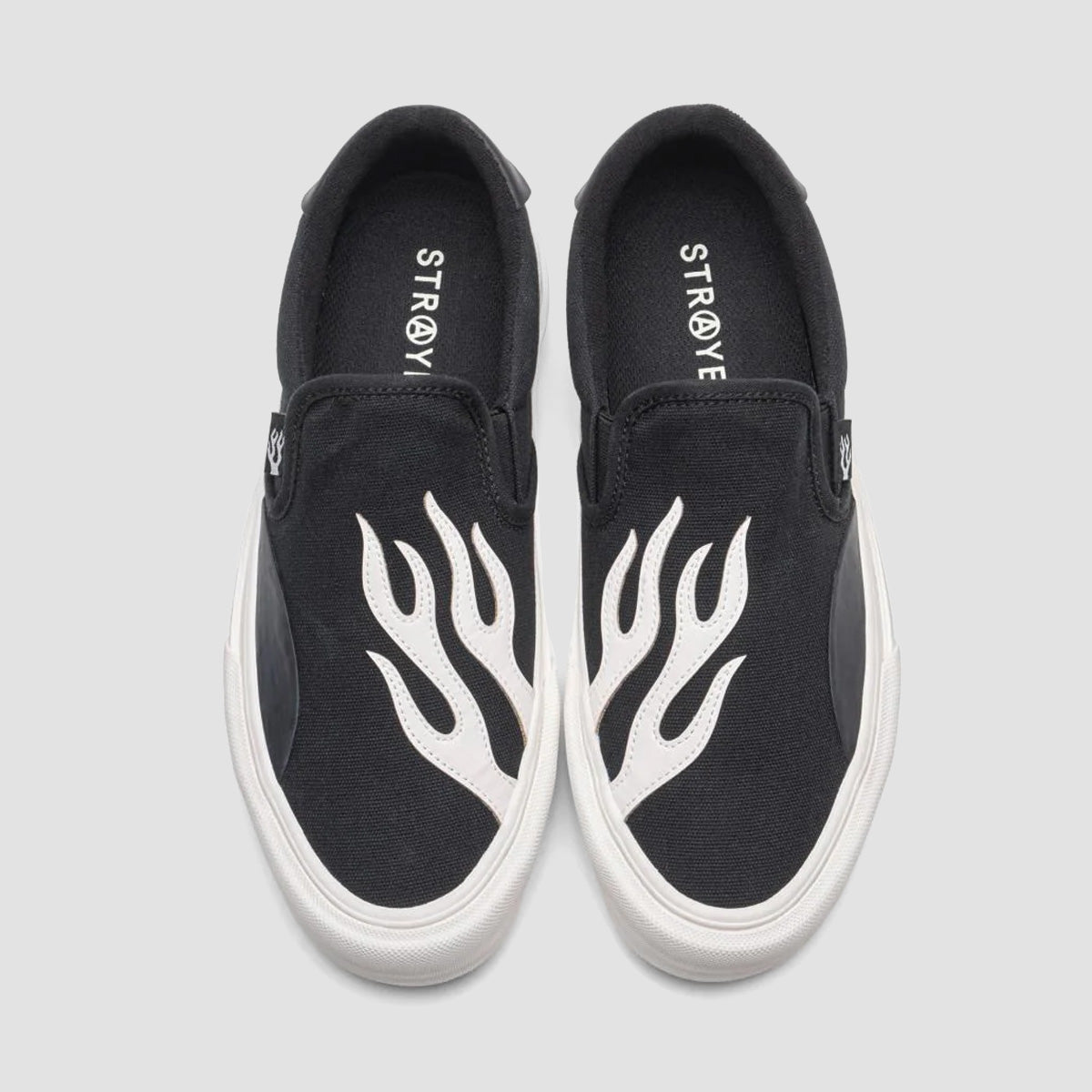 STRAYE Ventura XR Slip On Shoes - Flame Black/Cream